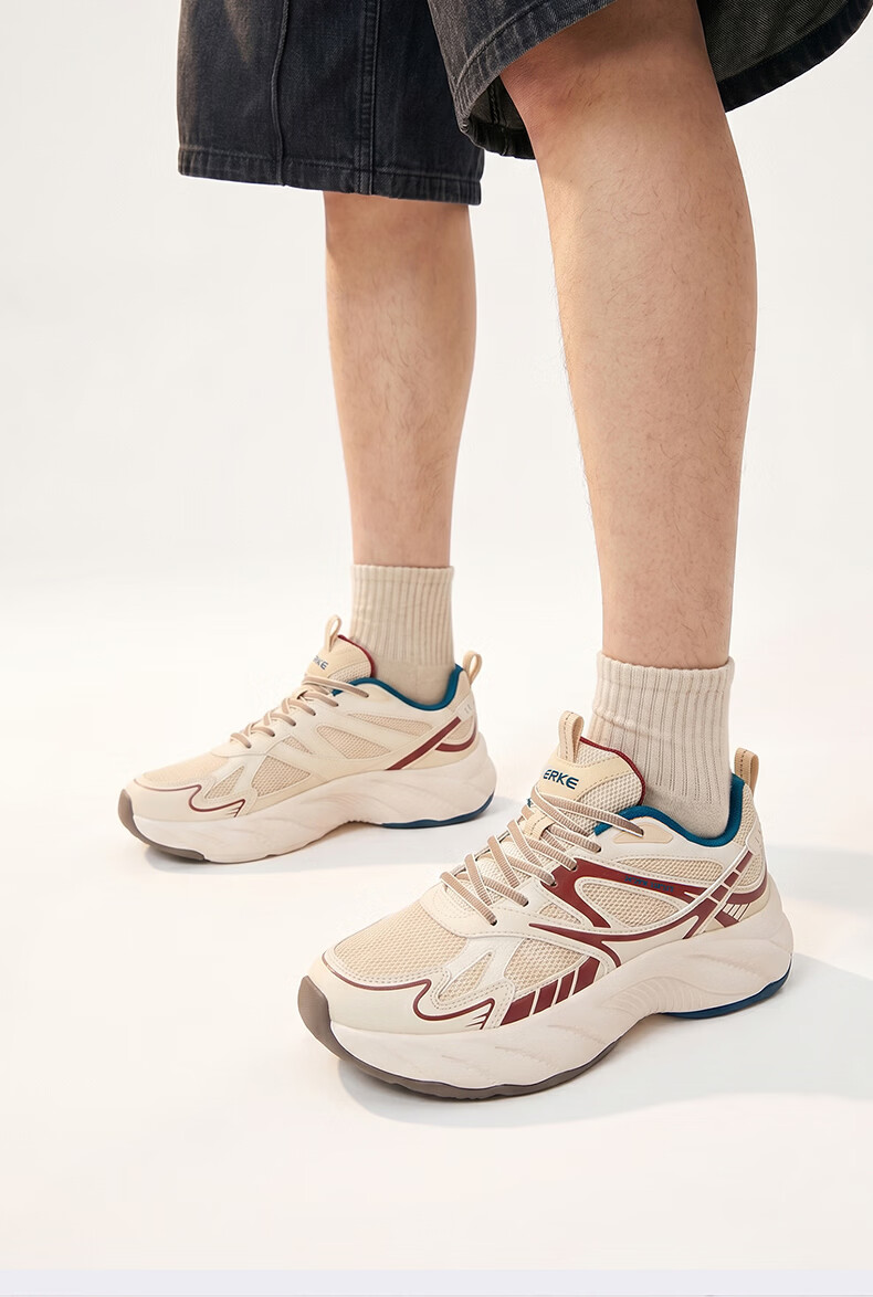 ERKE Casual Men's Shoes 26 New Anti-Slip Shock Absorption Sports Comfortable Dad Shoes | Long Fei Feng Wu 4.0 18