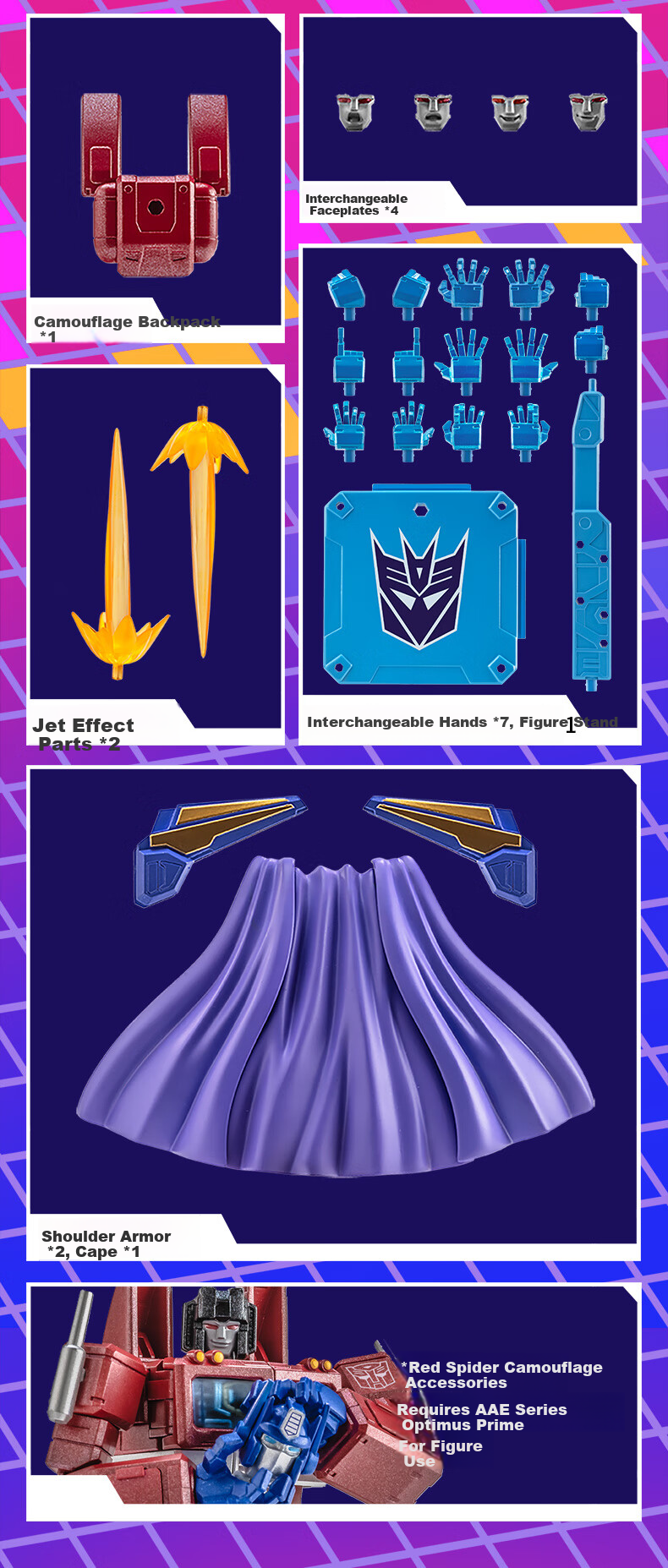 AULDEY Transformers Mirage Soundwave AAE Premium Painted Action Figure Collectible Toy for Boys Birthday Gift 8