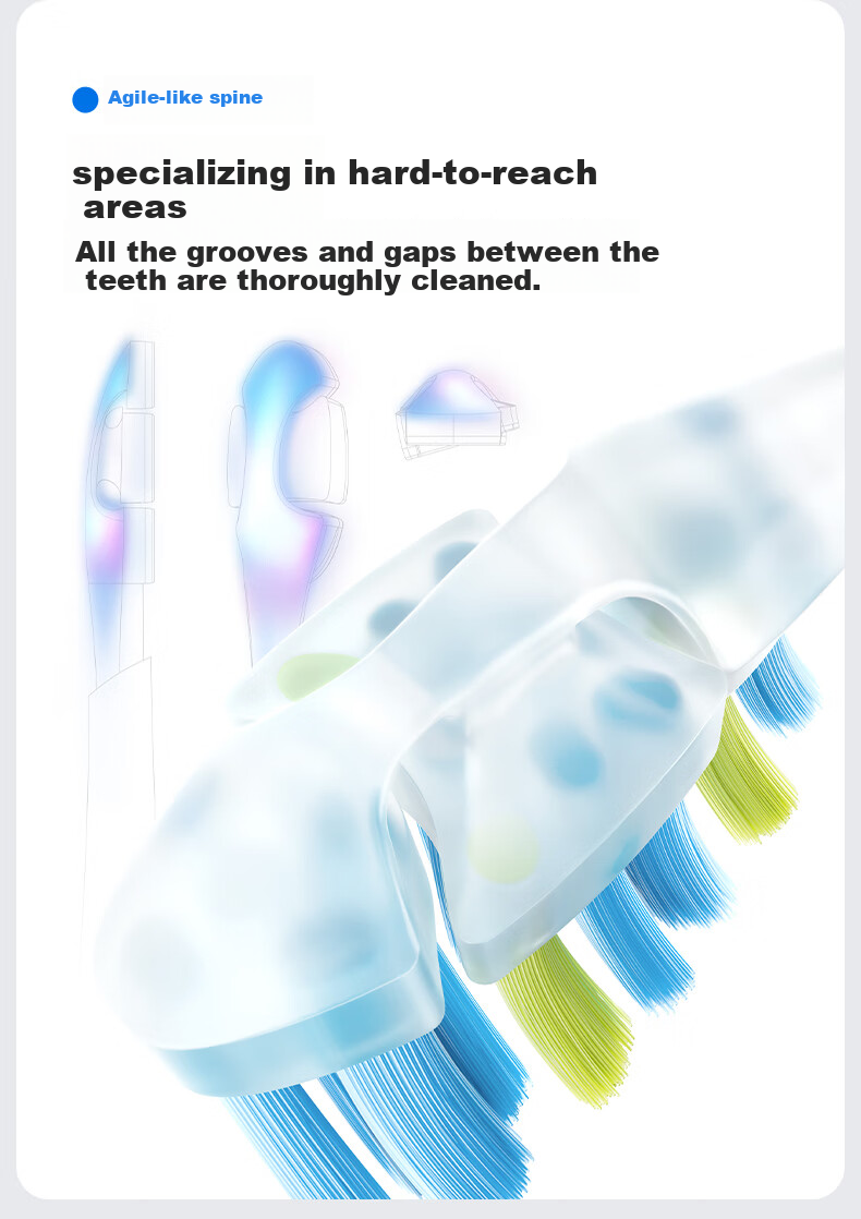 Usmile Smile Plus High-Frequency Electric Toothbrush P70 Starlight White Powerful Cleaning 180-Day Long Battery Life Birthday Gift for Men and Women, Parents 8