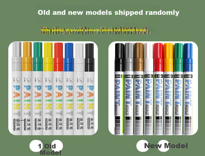 UBILI Waterproof Oil-Based Paint Marker Pen DIY Graffiti Tire Industrial Metal Touch-Up Paint Pen 3-Pack 5201 Silver 1