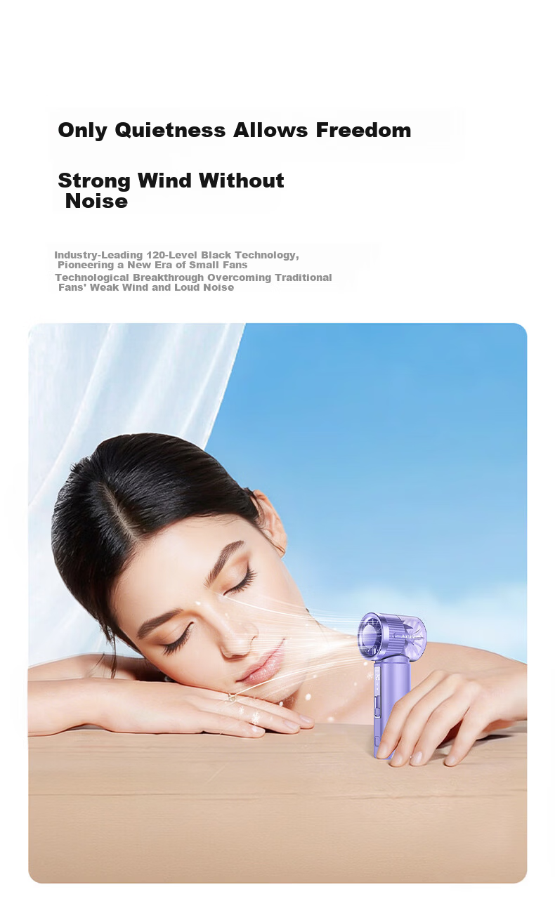 STEK【Hot Sale 1 Million+】Ultra Mini Handheld Small Fan Semiconductor Cooling Mini Portable Quiet USB Rechargeable Long Battery Life Office Dorm Outdoor Fan 11