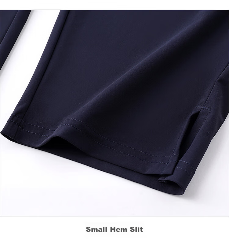 ELLE ACTIVE Casual Woven Cropped Pants for Women Summer Breathable Quick-Dry Sports Pants Commuter Versatile Slim Fit Navy Blue S 14