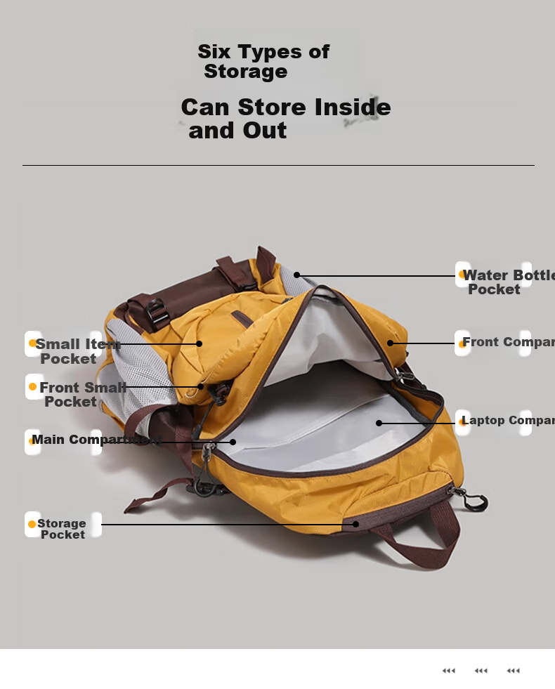 VICTORIATOURIST Outdoor Hiking Backpack Lightweight Double Shoulder Bag Laptop Bag School Bag Large Capacity Cycling Sports Travel Hiking Backpack 3