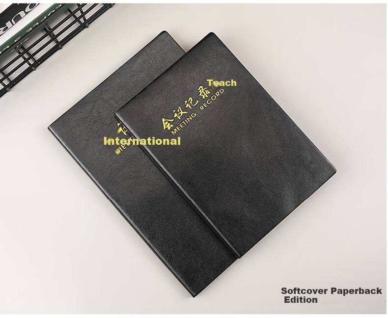 Chaoyou Custom Corporate Meeting Notebook A5 Loose-leaf Notepad Card Insert B5 Business Buckle Gold-stamped Leather Journal A5 Paperback Meeting Minutes 03 5