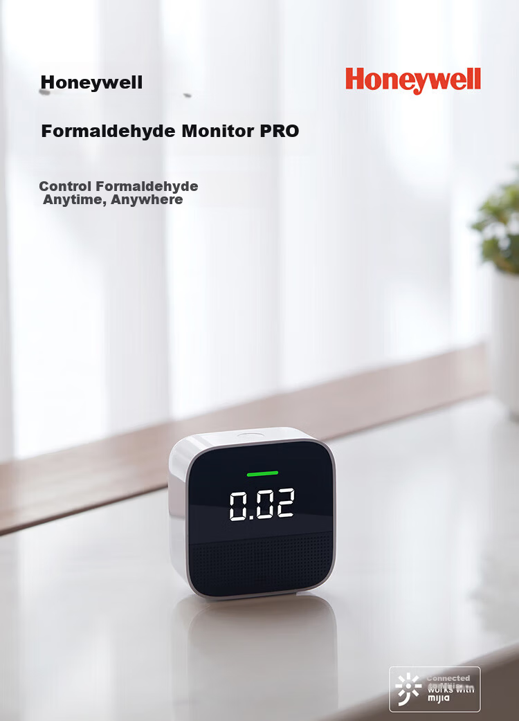 Honeywell Formaldehyde Detector PRO Upgrade Version Compatible with Mijia Smart Temperature and Humidity Home Air Quality Monitor for New Houses 1