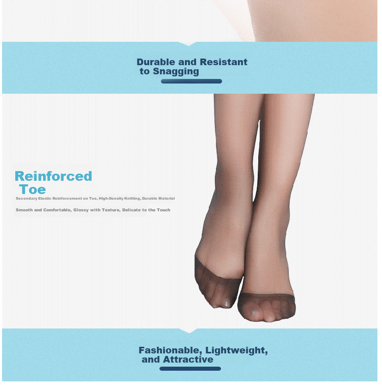 LangSha Sexy Ultra-thin Sheer Fashionable Black Stockings (3 Pairs) Nude Invisible Summer T-crotch Transparent Pantyhose Skin Color*3 One Size 10