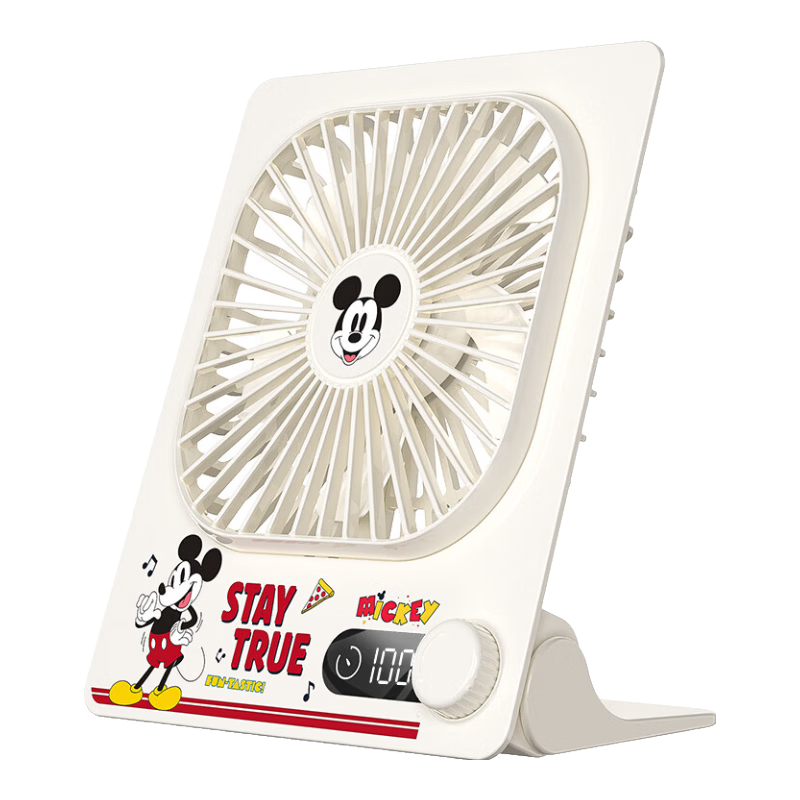 Disney Mini Portable Handheld USB Rechargeable Fan Large Airflow Long Battery Life Student Office Desktop Birthday Graduation Travel Gift Z02 Mickey