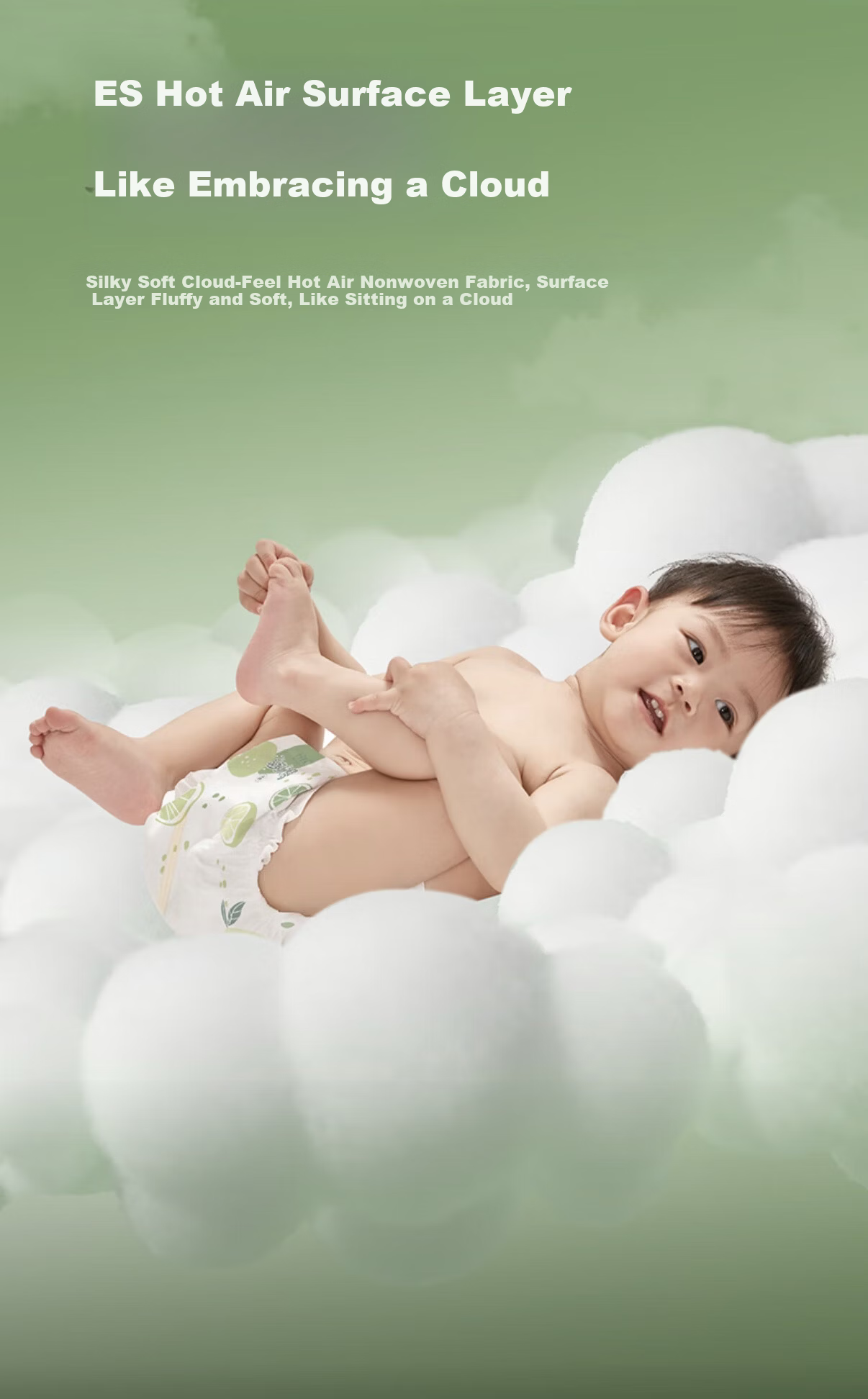 October Crystal Baby Mild Acidic Diaper Ultra-Thin Ultra-Soft Breathable XXL Size 36 Pieces 5