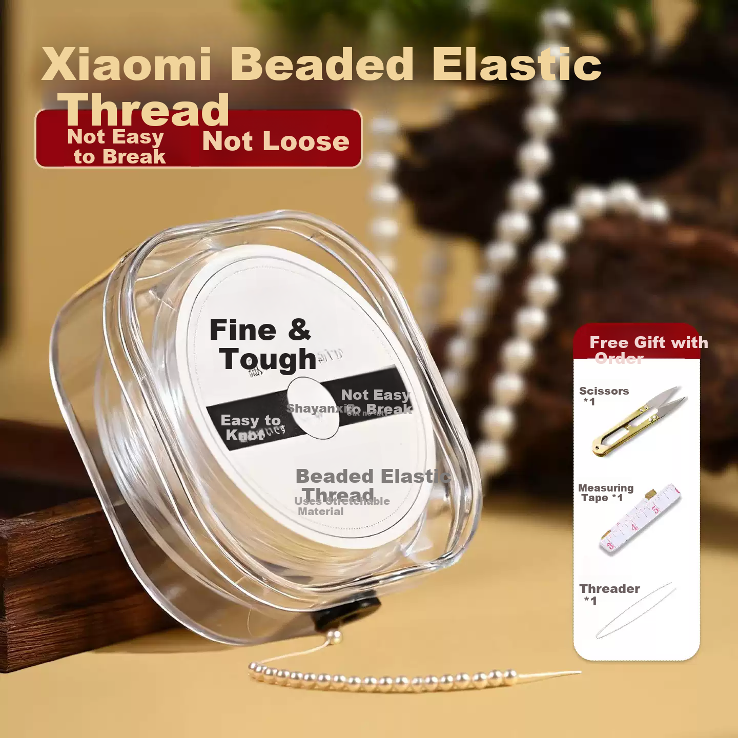 Shayanxi Green Elastic Beaded Bracelet Cord Durable Flat Elastic Thread for Beading Crystal Jewelry String 6