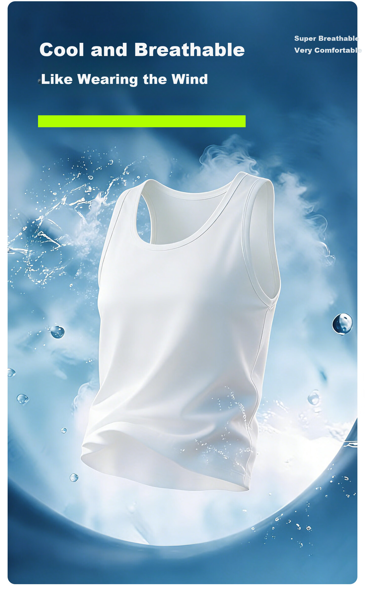 Youkeshu Men's Summer Thin Vest Inner Wear Racerback Sports Fitness Cotton-Feel Trendy Base Tank Top 2