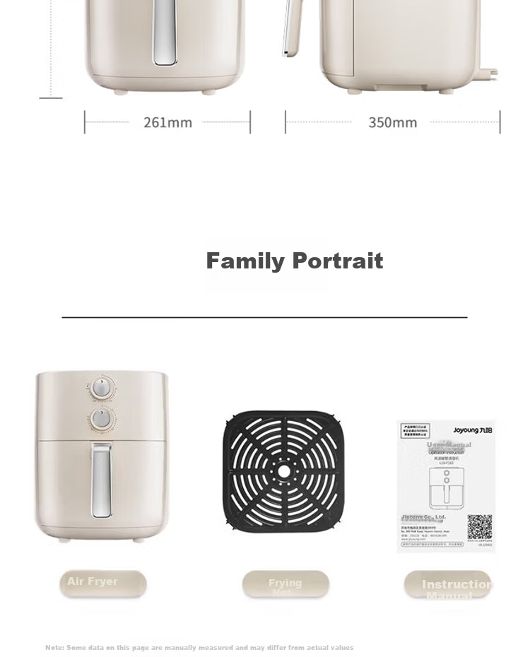 Joyoung Air Fryer Household Smart Multifunctional Steam Oven Combo Oil-Free Fryer 6L French Fries Machine KL-J63A 19