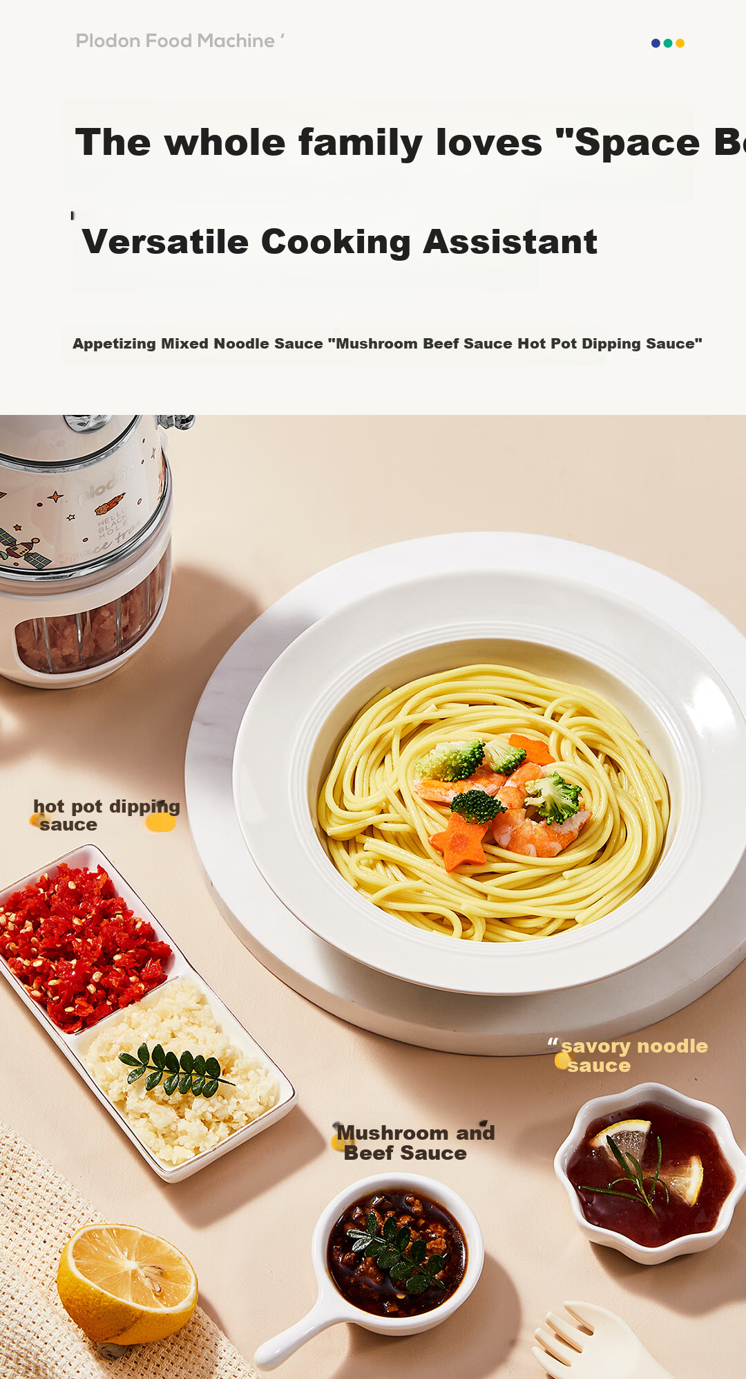 Pulidon Baby Food Processor Infant Puree Blender Food Preparation Tool [Single Speed] Ten Blades - Single Cup Single Blade 14