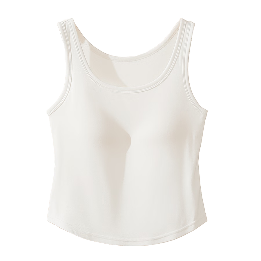 Yiershuang Women's Breathable Thin Spring Summer Tank Top Bra Integrated Camisole