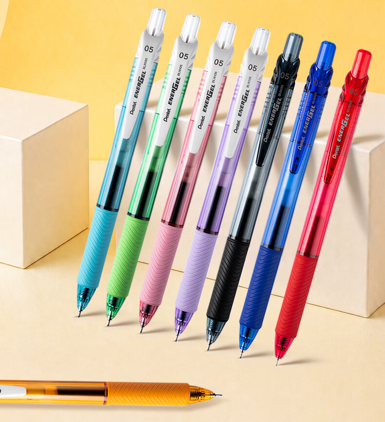 Pentel [Best-Selling Product] BLN105 Retractable Black Gel Pen, Stylish 0.5mm Signing Pen, Business Student Quick-Drying Pen, Water-Based Pen Stationery, Black 5-Pack 2