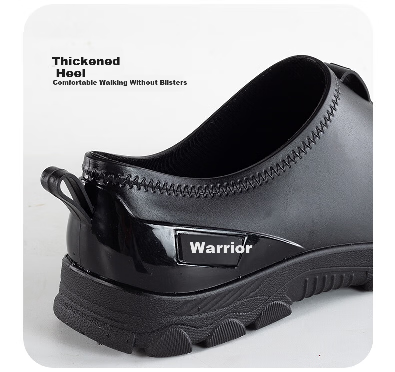 Warrior Men's Fashion Short Outdoor Rain Boots Non-slip Waterproof Wear-resistant Rubber Short Boots Red Size 38 Model 3537 12
