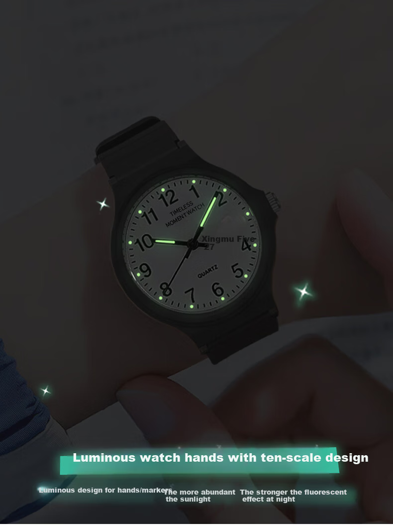 Light Shadow Moment Student Trendy Boys Children's Watch Luminous Dual Display Analog Quartz Exam Wristwatch for Teens 7