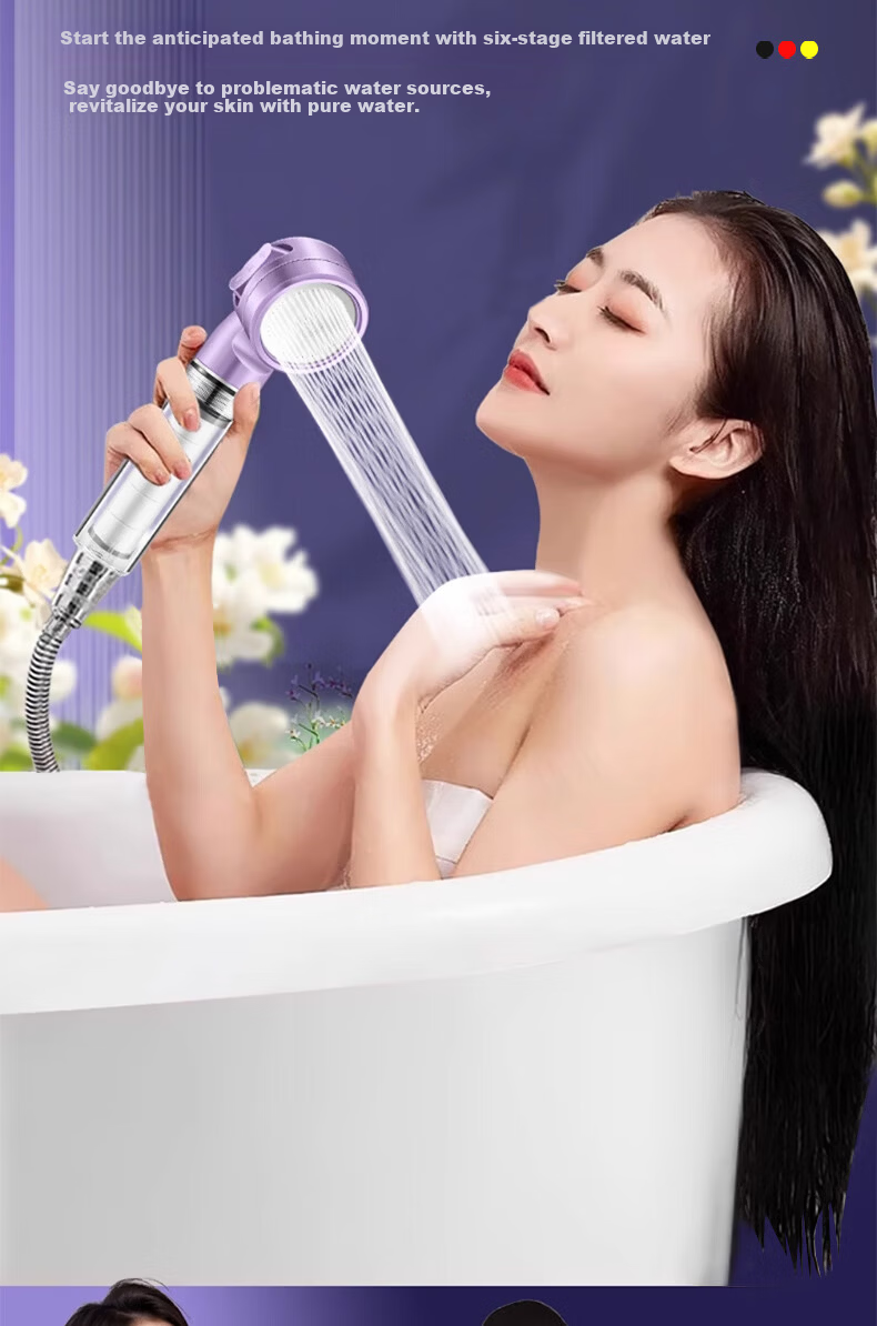 JROR Germany Portable Pressurized Shower Head Single Spray Travel Filtered Shower Bathroom Baby Shower 10