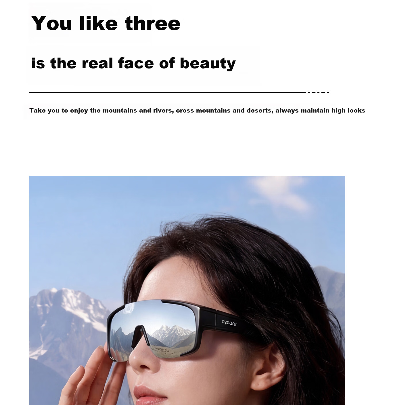 CAPONI Polarized Sports Windproof Outdoor Sunglasses for Women with Prescription Clip-On, UV Protection, Cycling and Mountaineering Goggles Compatible with Glasses 14