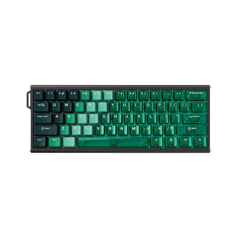 AJAZZ ALUX60 Magnetic Switch Keyboard CNC Aluminum RT0.01 8K Polling Rate 60-Key Hot-Swappable Gaming Esports Magnetic Switch Valorant King Switch Hosen Green