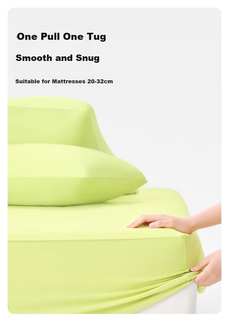 Tangdao Guagua Cooling Fitted Sheet 2026 Summer Cooling Mattress Cover Student Dormitory Single 1.5m Ice Silk Fitted Sheet 9