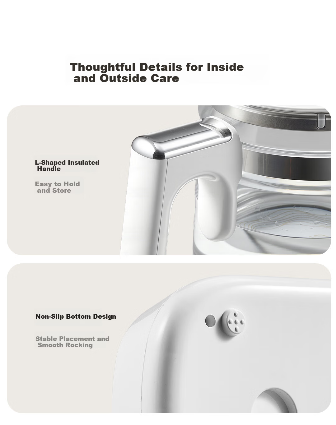Puriton Thermostatic Kettle Baby Milk Preparation Household Large Capacity 2L Full Glass Body Quantitative Temperature Control Water Dispenser 16