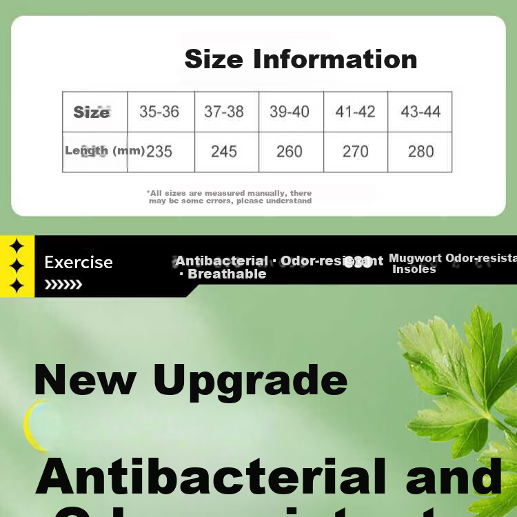 3515 Men's Sports Insoles Sweat-Absorbing Odor-Resistant Breathable Antibacterial Soft Cushioned Thickened Shock-Absorbing Shoe Inserts 2