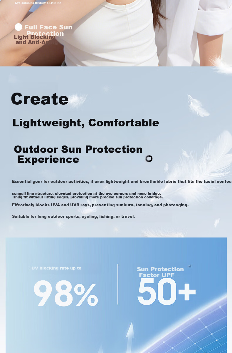 KELME Unisex Full Face Ice Silk Sun Protection Mask UV Resistant Breathable Summer Outdoor Cycling Driving Face Cover 1