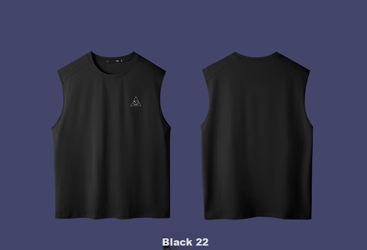 HLAHLA Casual Vest Men Three-Body Collaboration Series Printed Cooling Vest Summer 11
