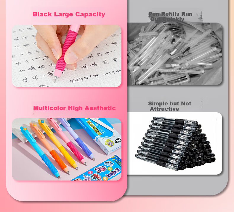 HERO P355 0.5mm Neutral Pen Bullet Tip Metal Barrel Blue Single Pack Premium Gift Box 2
