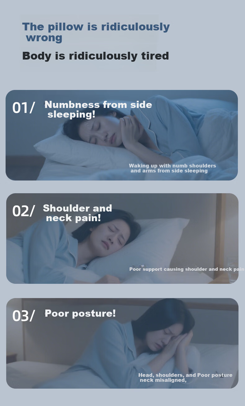Aurora Memory Foam Pillow Planet Hotel Memory Foam Pillow Slow Rebound Adult Dual-Core Zero Pressure Cervical Pillow 7