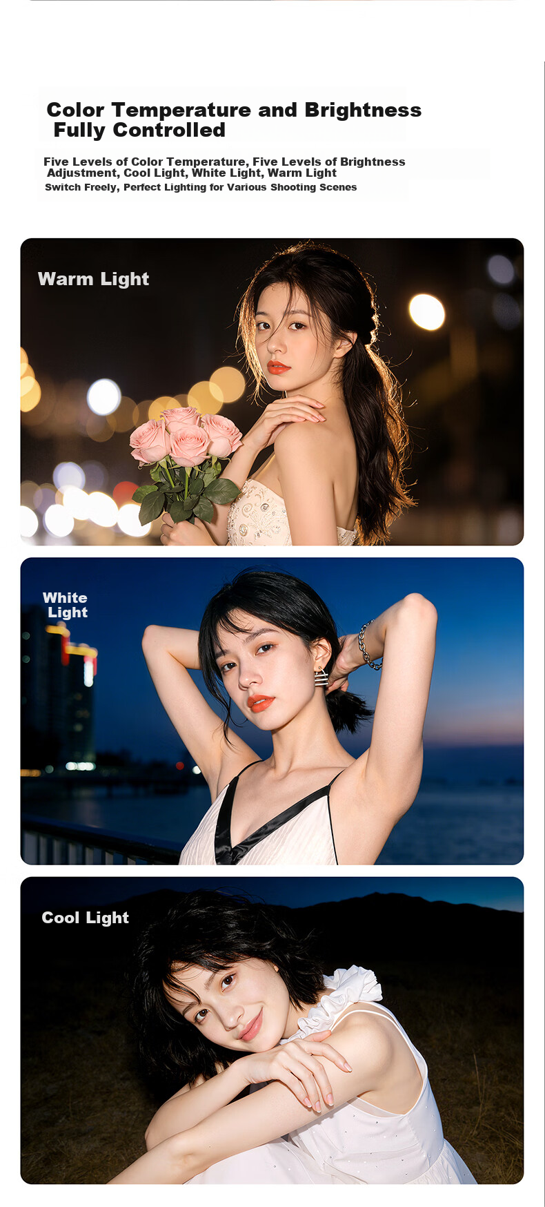 Ulanzi M02 Mini Magnetic Phone Fill Light Universal Live Streaming Soft Beauty Light Selfie Portrait Makeup Ambient Light 7