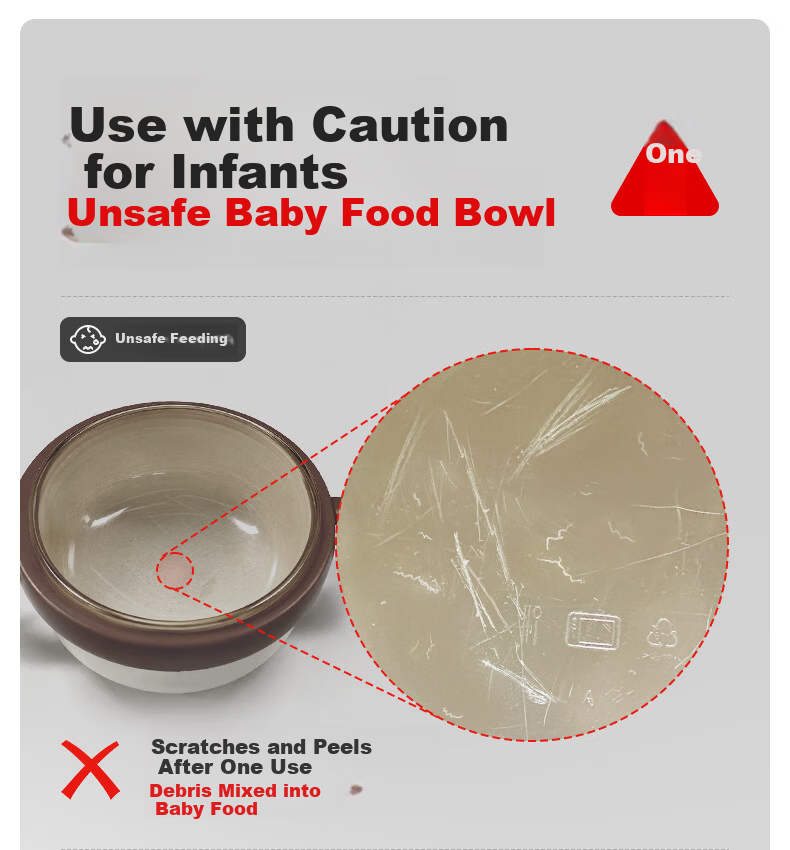 Huang Chong Big-Eyed Cute Baby Feeding Bowl Children's Water-Filled Insulated Suction Bowl PPSU Double-Layer Insulated Lunch Box Yellow 2