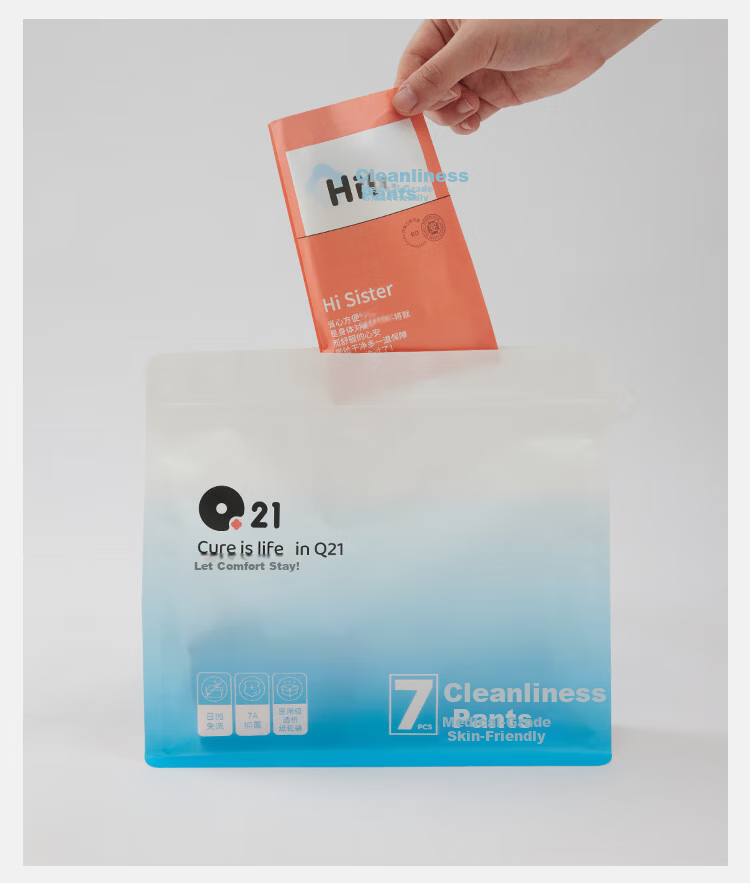 Q21 Children's and Adults' 7A Antibacterial Disposable Daily Use No-Wash Portable Underwear Single Pack [Girls] 160cm 12