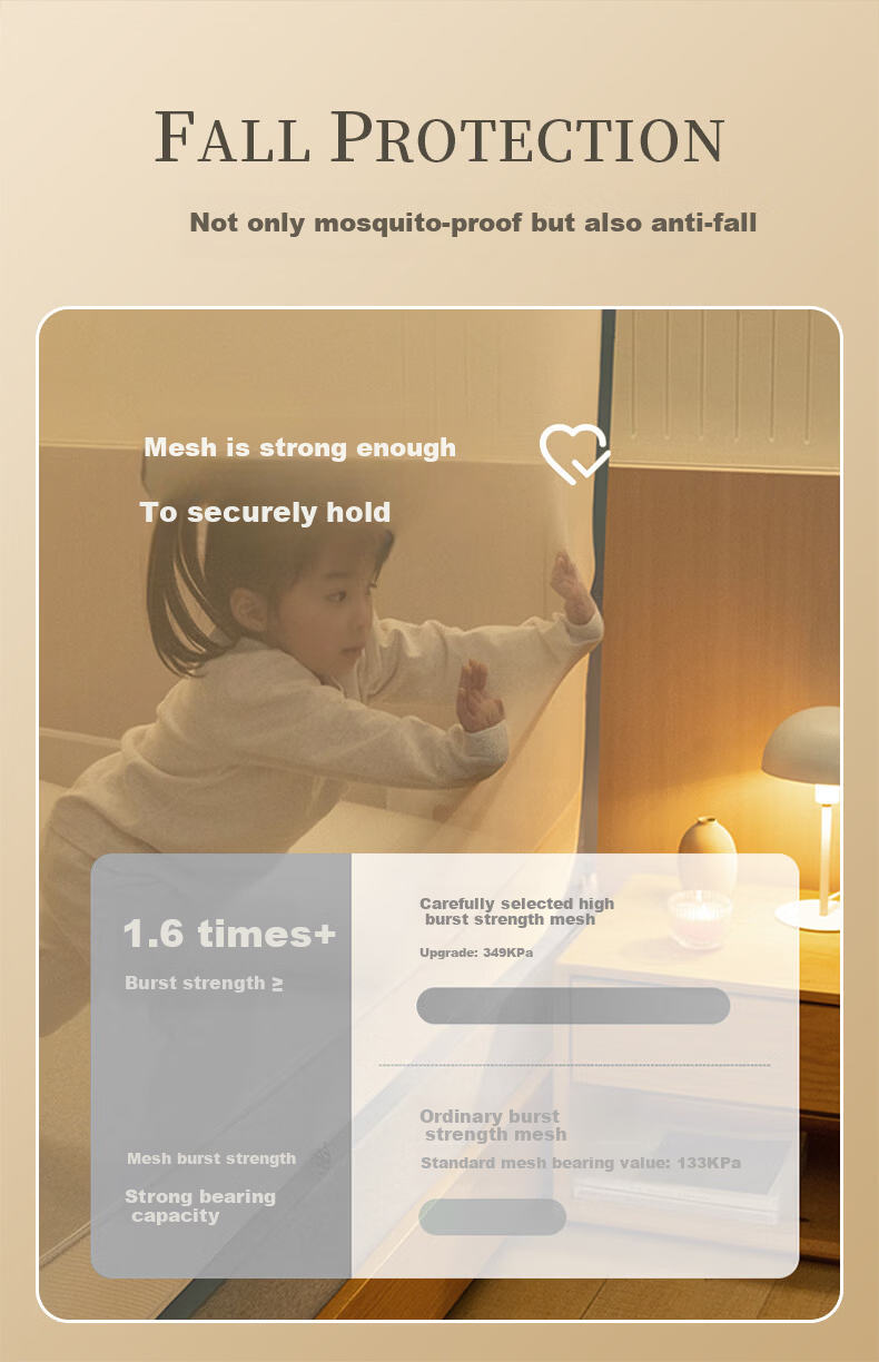 La Torretta Class A Baby Anti-Fall Mosquito Net Home Three-Door Encrypted Drop-Resistant Square Top Mosquito Net for 1.5×2m Bed 4