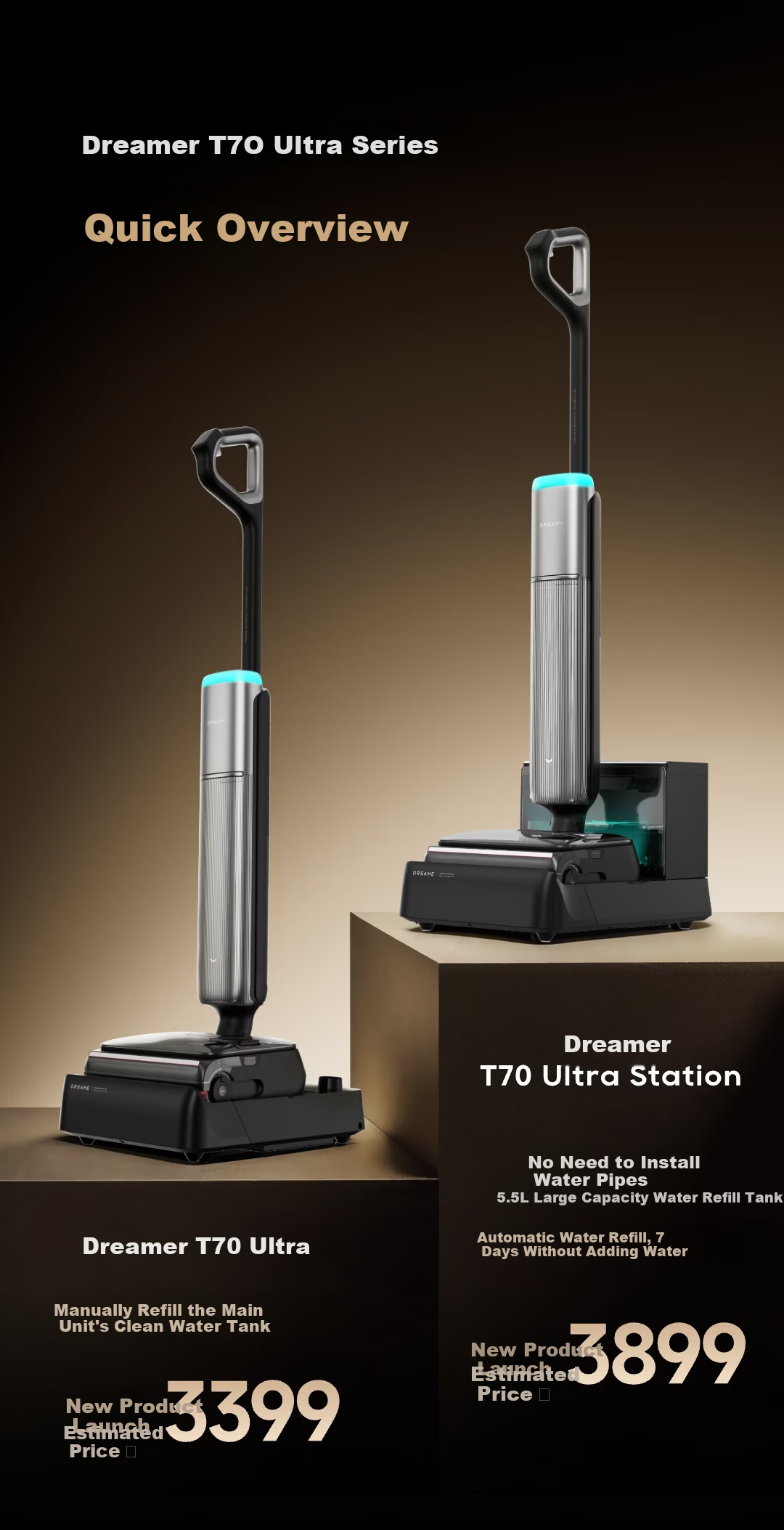 Dreame T70 Ultra Floor Washer with Edge Detection and Automatic Cleaning - 3-in-1 Vacuum, Mop, and Scrubber Robot 1