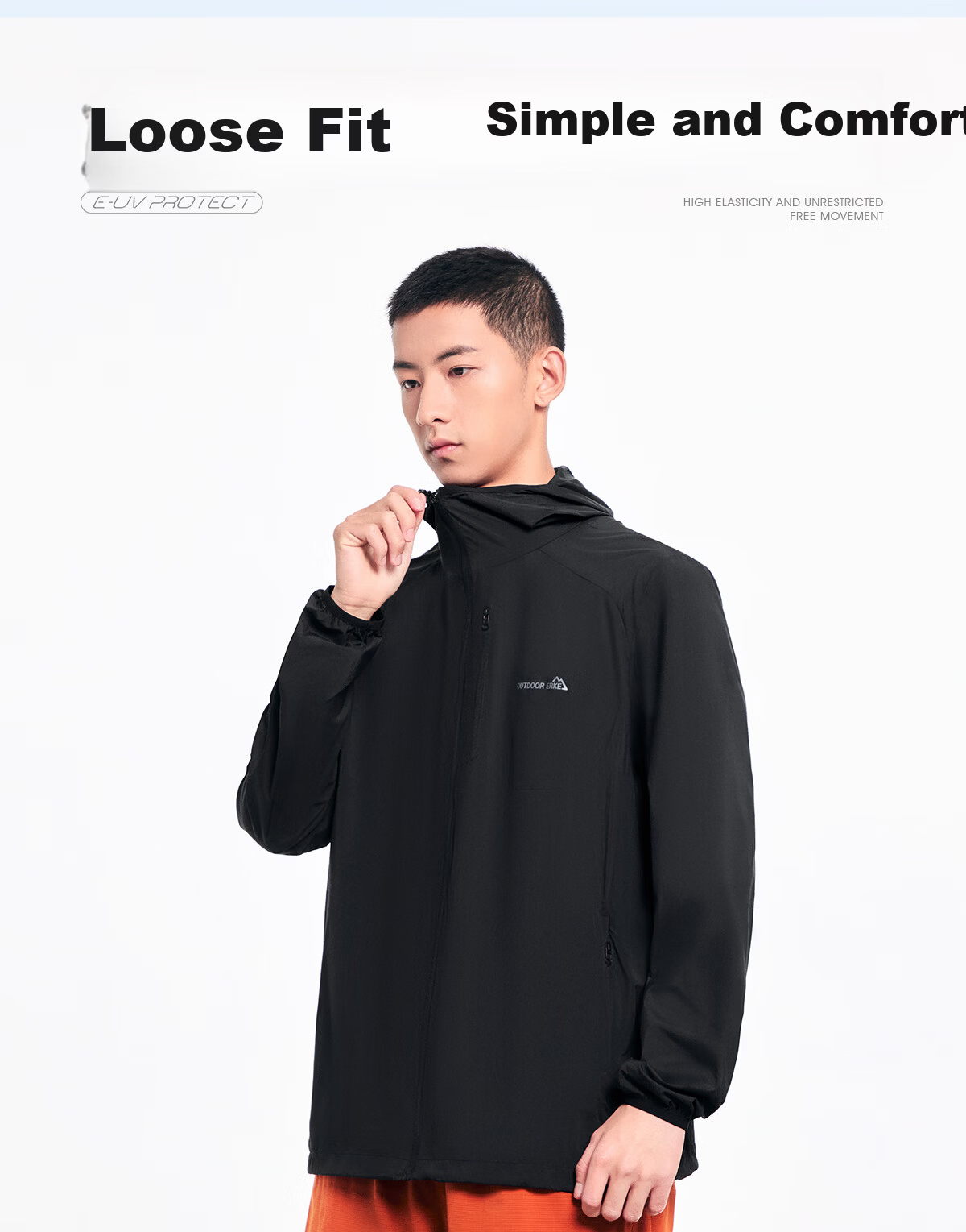 ERKE [Yu Shitong Edition] Sun Protection Woven Jacket Ice Cooling Outdoor Windbreaker UPF50+ Sports Running Shirt 9
