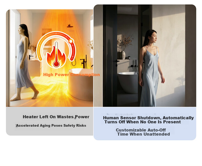 OPPLE Lighting Jing Series AI Human Sensor Smart Bathroom Heater Constant Temperature Sterilization Warm Air Jingzhi 7
