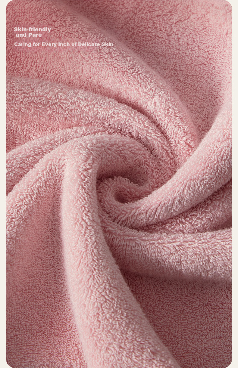 Grace Pure Cotton Towel 10A Antibacterial Hotel Thickened Absorbent All Cotton Face Towel Sports [Single Piece] Spring Cherry Blossom 7