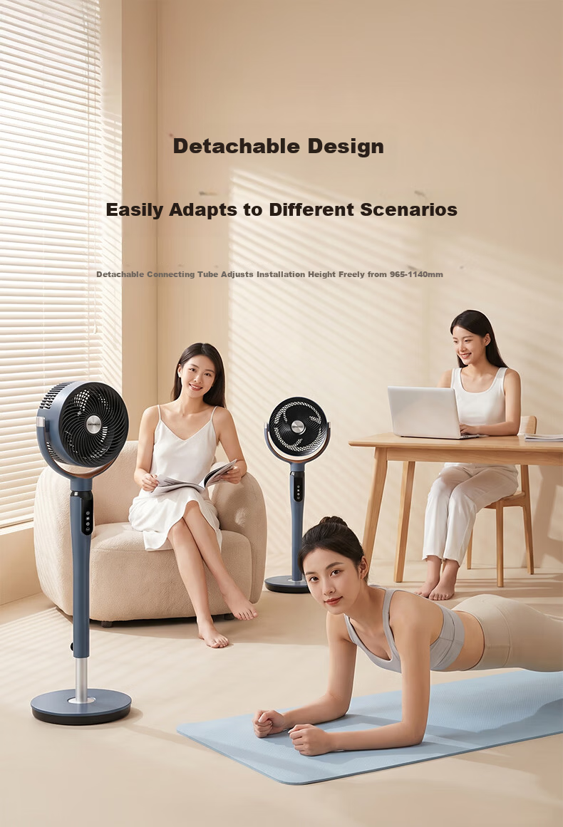 Qinyuan [Hot New Product] Mufeng Series DC Inverter Fan Air Circulation Floor Fan Home Integrated Adjustable Soft Breeze Silent Purification Electric Fan CF-311A 9