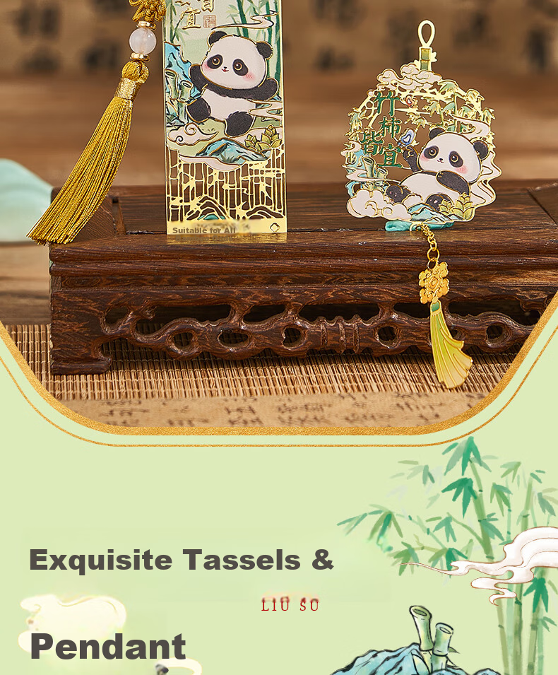 Mili Panda Cultural Creative Bookmark Gift Box for Girls Middle and Primary School Students 2026 New Practical Children's Souvenir Children's Day Gift 7