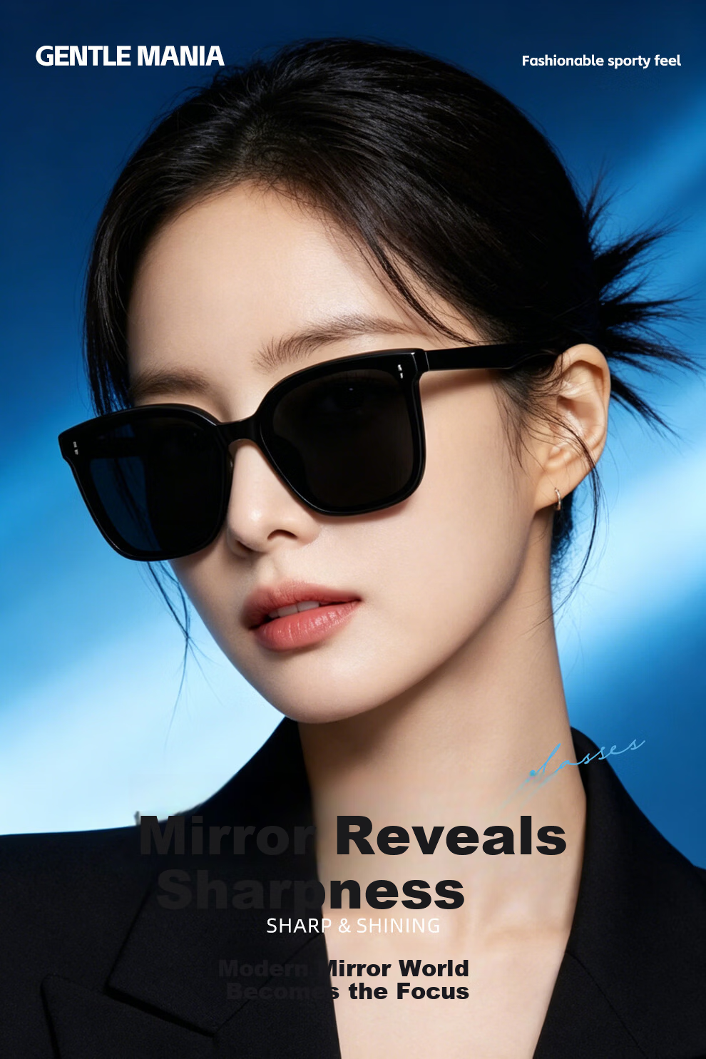 GENTLE MANIA HD Sunglasses Unisex UV Protection Outdoor Driving Large Frame Slimming Glasses 1