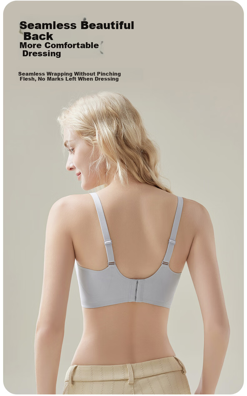 KUB Maternity Nursing Bra Seamless Comfortable Breathable Antibacterial Light Blue Size M 10A 8