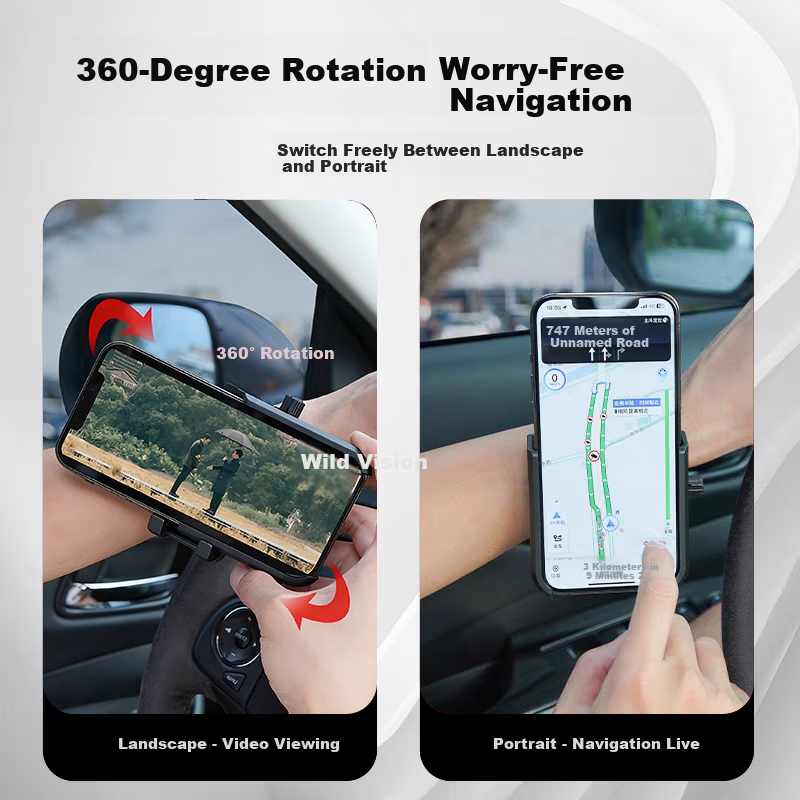 Howtreats Wrist Phone Holder Band for Designated Driving, Running, Sports, Live Streaming, Cycling Navigation Arm Phone Pouch 5