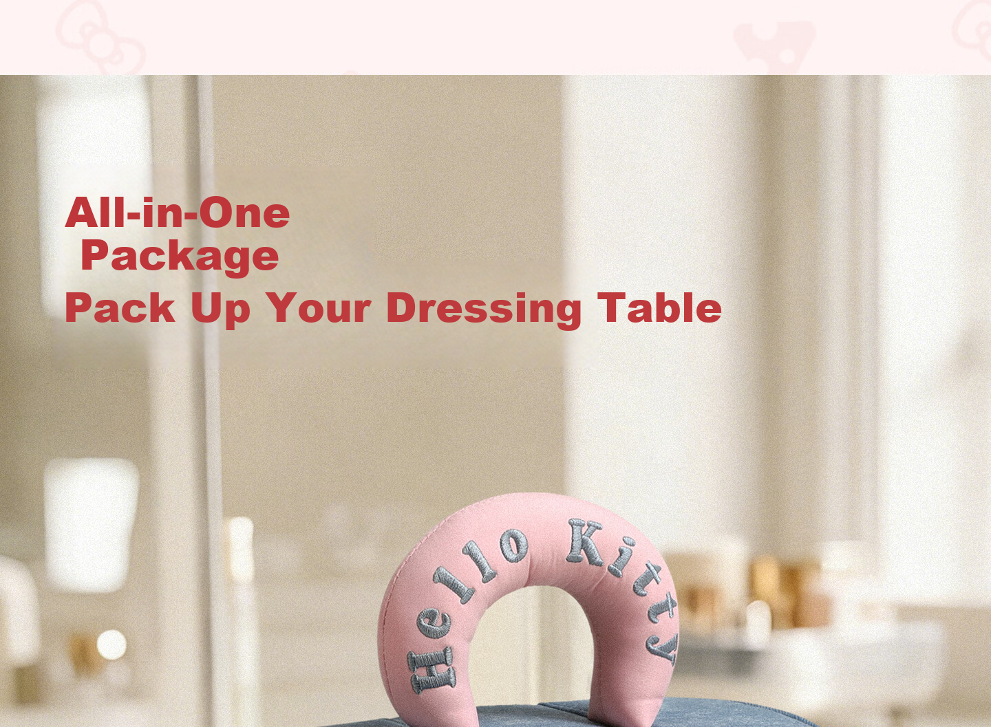 Toutou New Hello Kitty Denim Makeup Bag Storage Camera Bag Children's Day Birthday Gift for Girlfriend 9