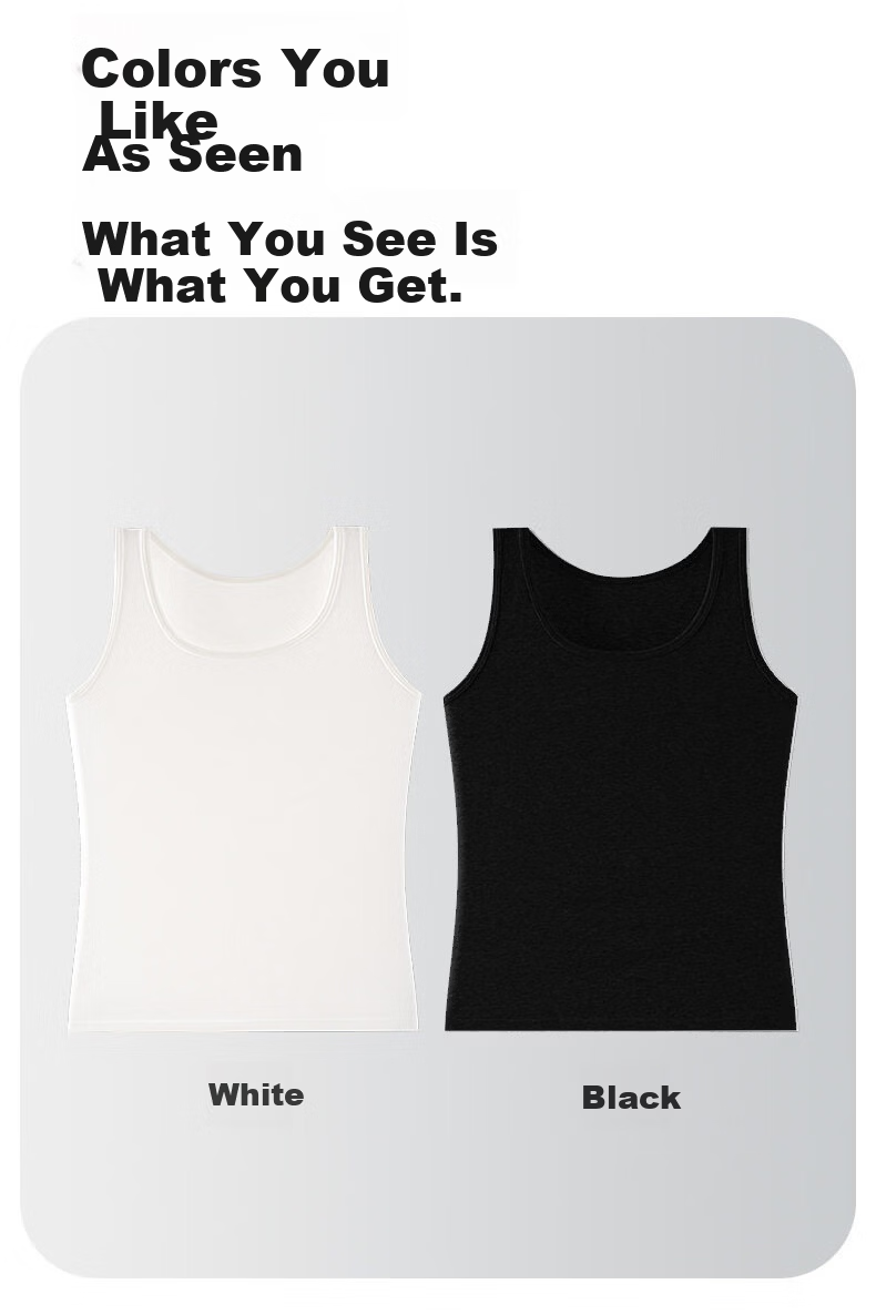Modal 2-Pack Women's Tank Tops 100% Cotton White Summer Vest Innerwear Outerwear 2XL 13