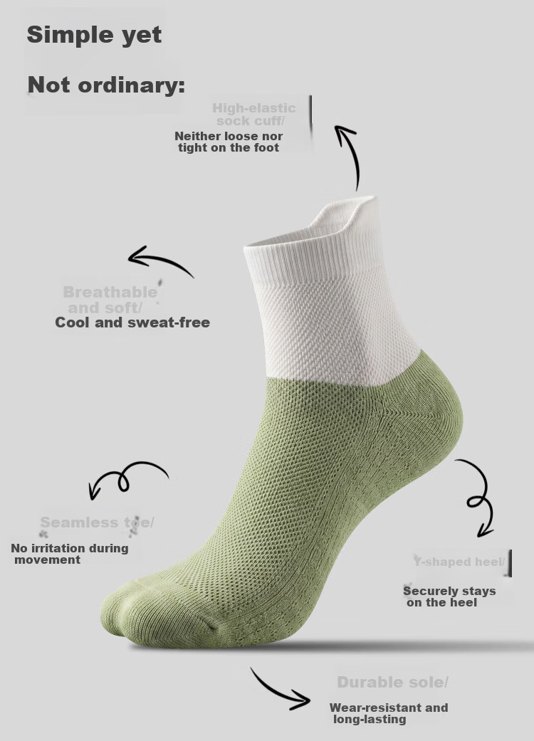JEEP Children's Socks, Class A Summer Ultra-Thin, Mugwort Essential Oil, 100% Pure Cotton, 10A Antibacterial And Odor-Resistant, Mesh Breathable, for Boys And Girls 6