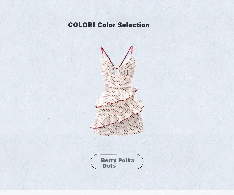 AtlanticBeach Seaside Vacation One-Piece Swimsuit 2026 New Polka Dot Cake Skirt Hot Spring Swimwear Premium Feel 2