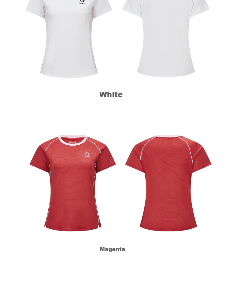 KUMPOO 26th Anniversary New Women's Badminton Short Sleeve Shirt Loose Comfortable Versatile Xunfeng K261W-1730 White S 18