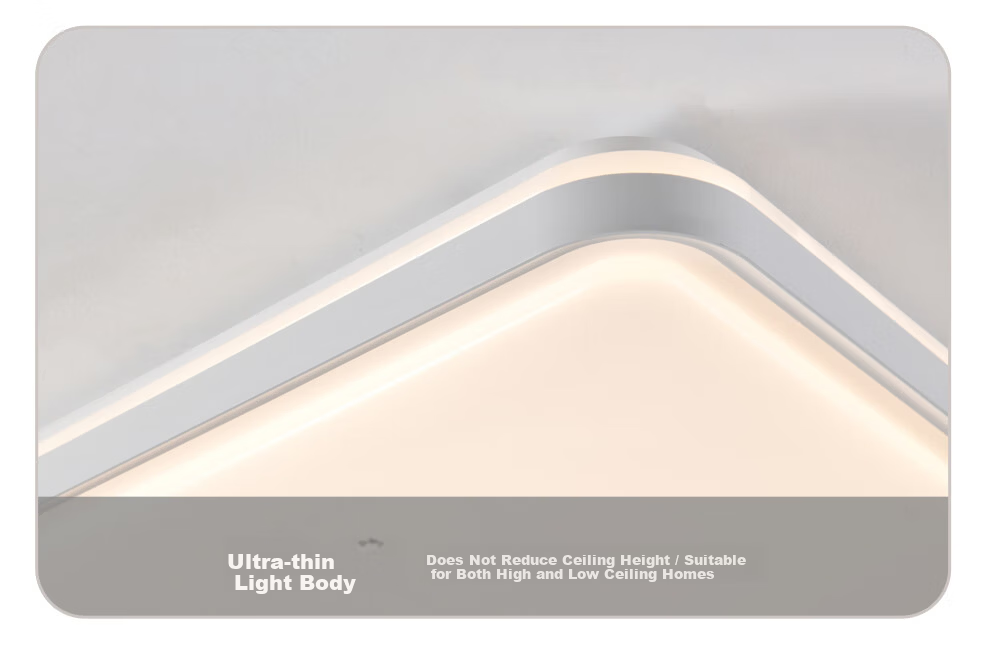 NVC LED Ceiling Light Ultra-thin Large Screen Full Spectrum Smart Quick-install Comfortable Square 48W for Living Room 20