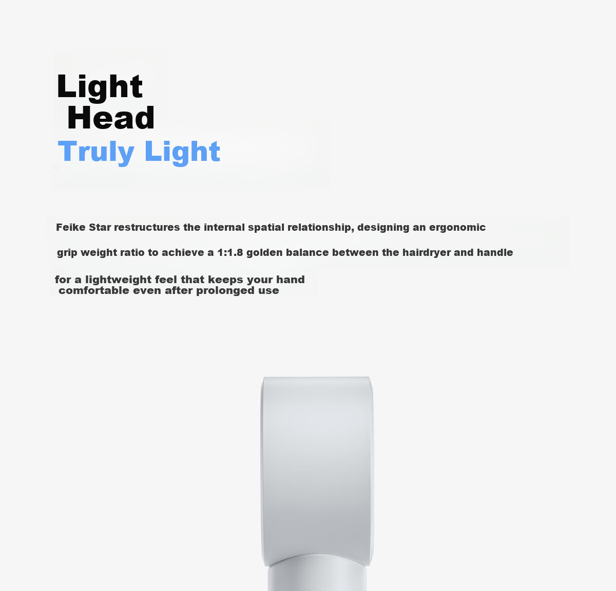Feike High-Speed Hair Dryer Hollow Air Duct Home Use High Power Quick Dry Low Noise Negative Ion Hair Care Blow Dryer Holiday Gift for Girlfriend H5 Star Ring White Price Guarantee 618 13